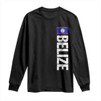 Belize Flag Long Sleeve Shirt Distressed Central American Pride Heritage Gift