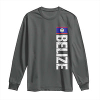 Belize Flag Long Sleeve Shirt Distressed Central American Pride Heritage Gift