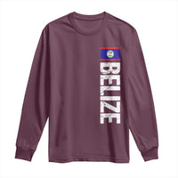 Belize Flag Long Sleeve Shirt Distressed Central American Pride Heritage Gift