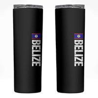 Belize Flag Skinny Tumbler Distressed Central American Pride Heritage Gift