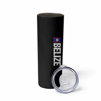 Belize Flag Skinny Tumbler Distressed Central American Pride Heritage Gift