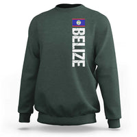 Belize Flag Sweatshirt Distressed Central American Pride Heritage Gift