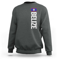 Belize Flag Sweatshirt Distressed Central American Pride Heritage Gift