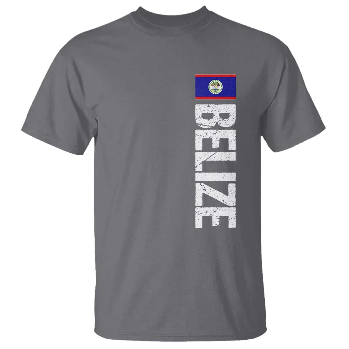 Belize Flag T Shirt Distressed Central American Pride Heritage Gift
