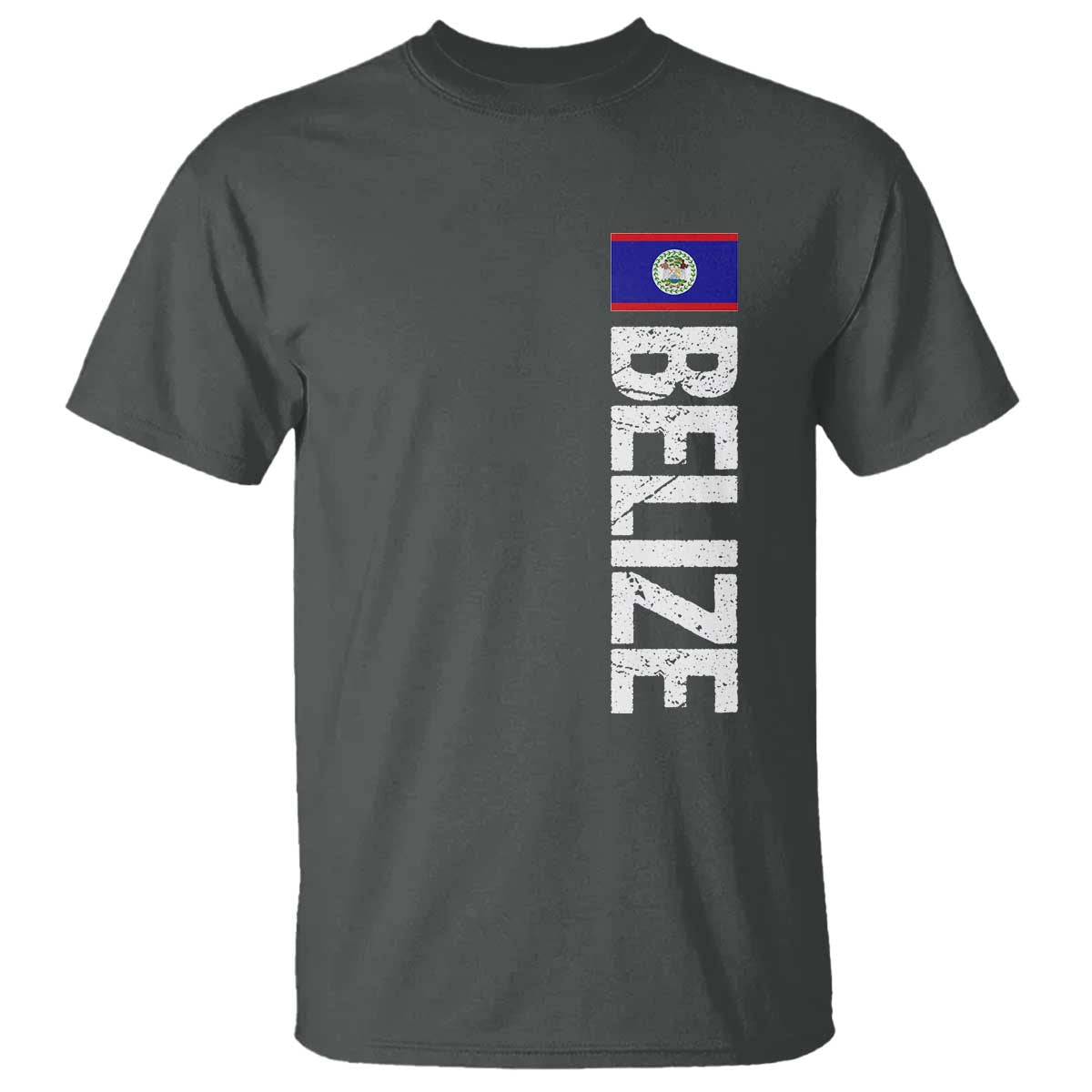 Belize Flag T Shirt Distressed Central American Pride Heritage Gift