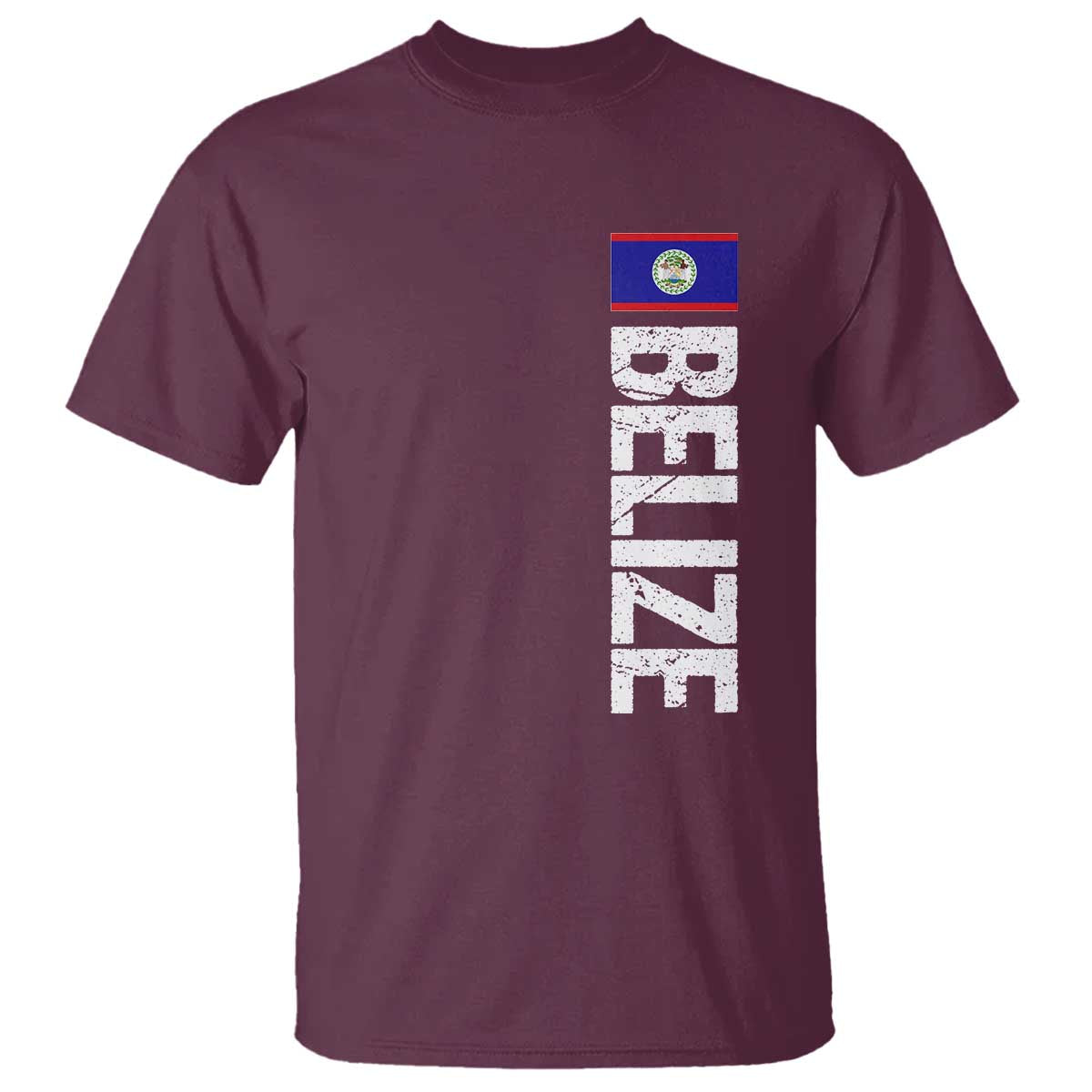 Belize Flag T Shirt Distressed Central American Pride Heritage Gift