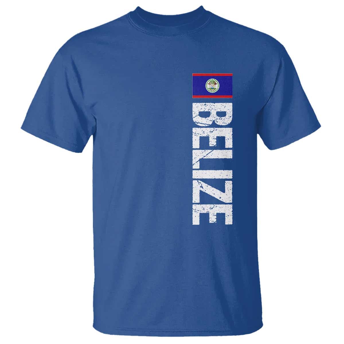 Belize Flag T Shirt Distressed Central American Pride Heritage Gift