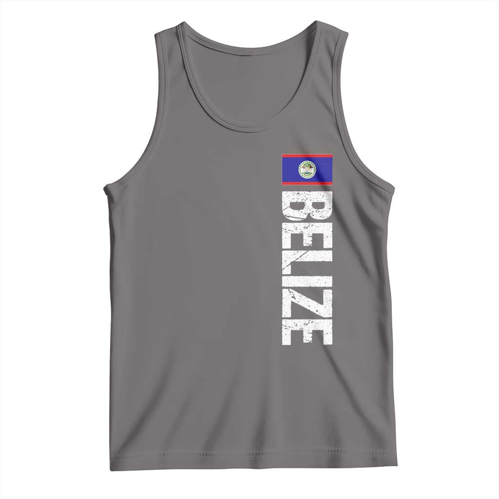 Belize Flag Tank Top Distressed Central American Pride Heritage Gift