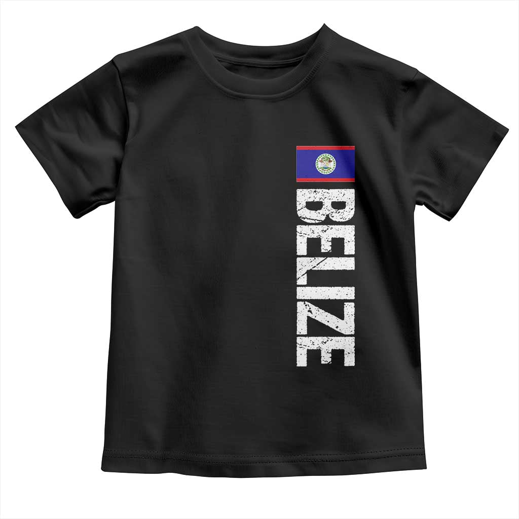 Belize Flag Toddler T Shirt Distressed Central American Pride Heritage Gift