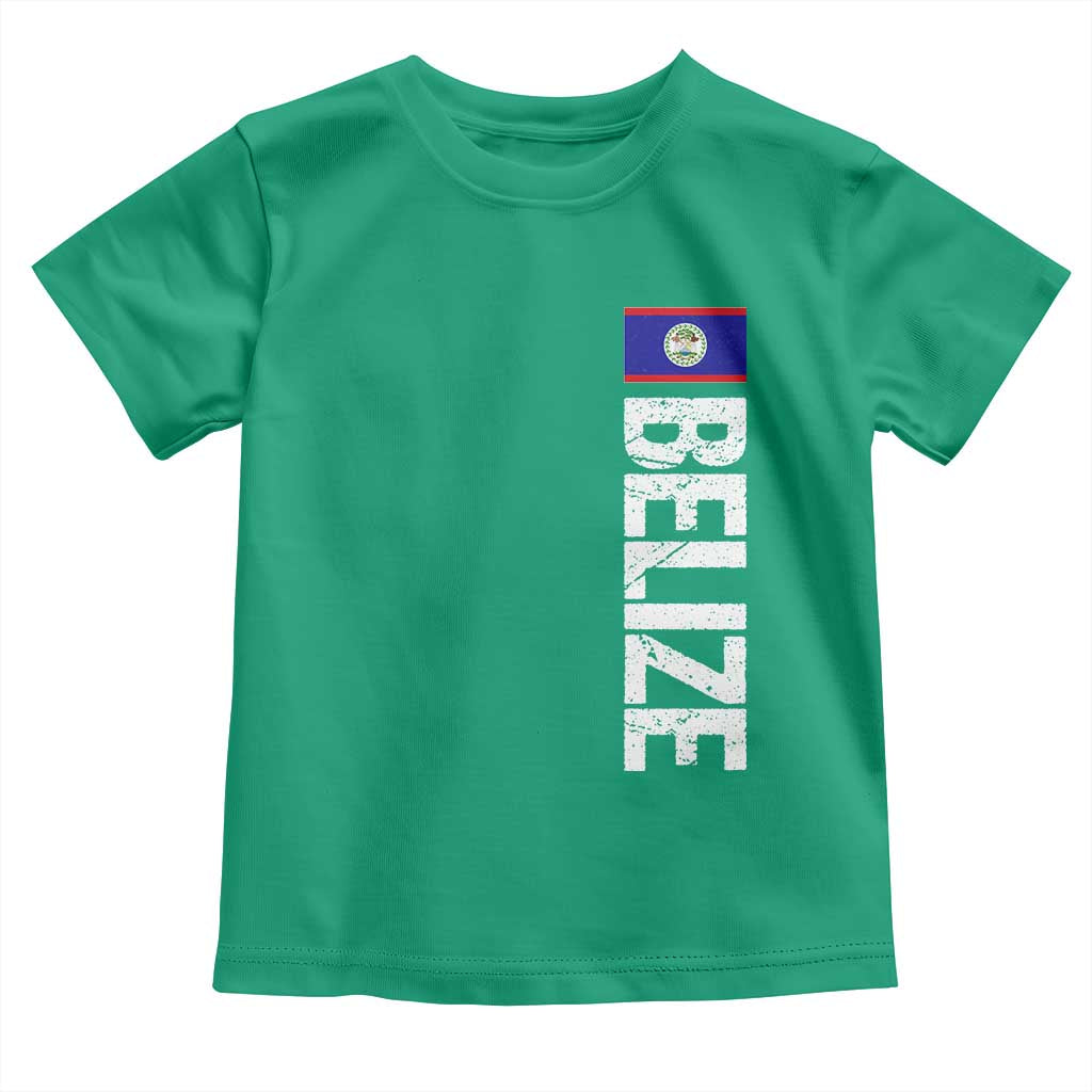 Belize Flag Toddler T Shirt Distressed Central American Pride Heritage Gift