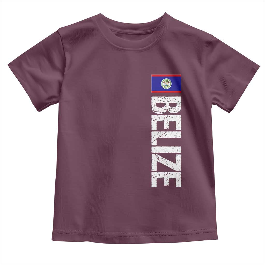 Belize Flag Toddler T Shirt Distressed Central American Pride Heritage Gift