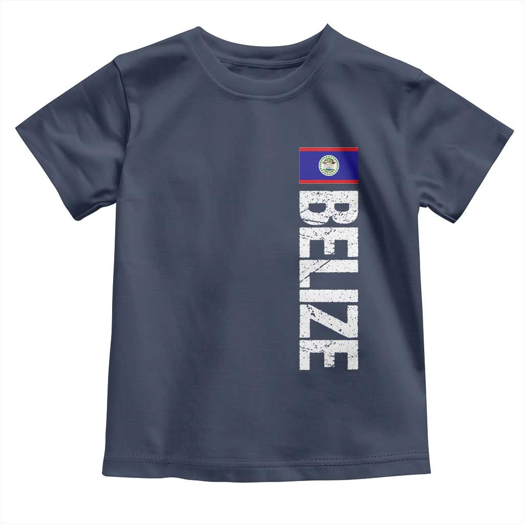 Belize Flag Toddler T Shirt Distressed Central American Pride Heritage Gift