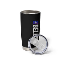 Belize Flag Tumbler Cup Distressed Central American Pride Heritage Gift