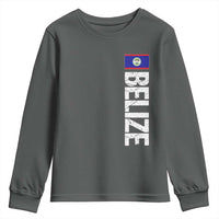Belize Flag Youth Sweatshirt Distressed Central American Pride Heritage Gift