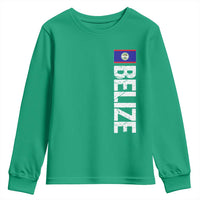 Belize Flag Youth Sweatshirt Distressed Central American Pride Heritage Gift