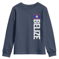 Belize Flag Youth Sweatshirt Distressed Central American Pride Heritage Gift