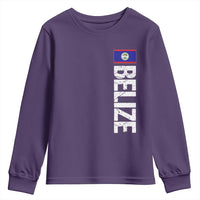 Belize Flag Youth Sweatshirt Distressed Central American Pride Heritage Gift