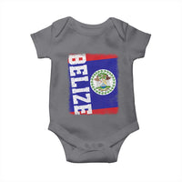Vintage Belize Baby Onesie Distressed Flag Central American Pride Heritage Gift