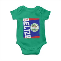 Vintage Belize Baby Onesie Distressed Flag Central American Pride Heritage Gift