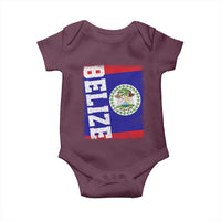 Vintage Belize Baby Onesie Distressed Flag Central American Pride Heritage Gift