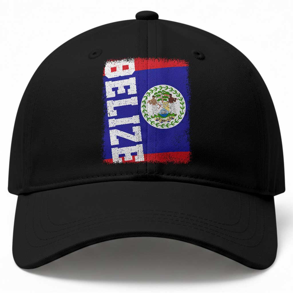 Vintage Belize Baseball Cap Distressed Flag Central American Pride Heritage Gift