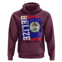 Vintage Belize Hoodie Distressed Flag Central American Pride Heritage Gift