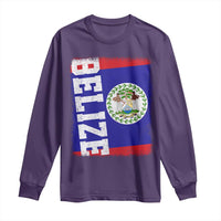 Vintage Belize Long Sleeve Shirt Distressed Flag Central American Pride Heritage Gift