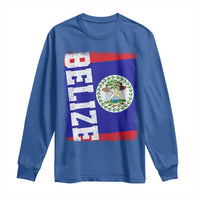 Vintage Belize Long Sleeve Shirt Distressed Flag Central American Pride Heritage Gift