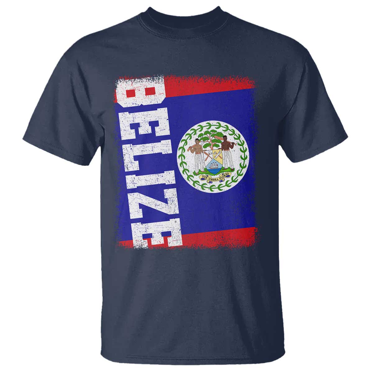 Vintage Belize T Shirt Distressed Flag Central American Pride Heritage Gift
