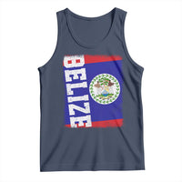 Vintage Belize Tank Top Distressed Flag Central American Pride Heritage Gift