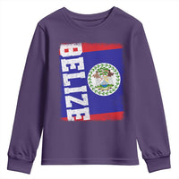 Vintage Belize Youth Sweatshirt Distressed Flag Central American Pride Heritage Gift