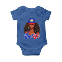Belize Princess Baby Onesie Melanin Afro Girl Belize Flag Heritage Gift for Black Girls