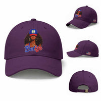 Belize Princess Baseball Cap Melanin Afro Girl Belize Flag Heritage Gift for Black Girls