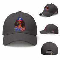 Belize Princess Baseball Cap Melanin Afro Girl Belize Flag Heritage Gift for Black Girls