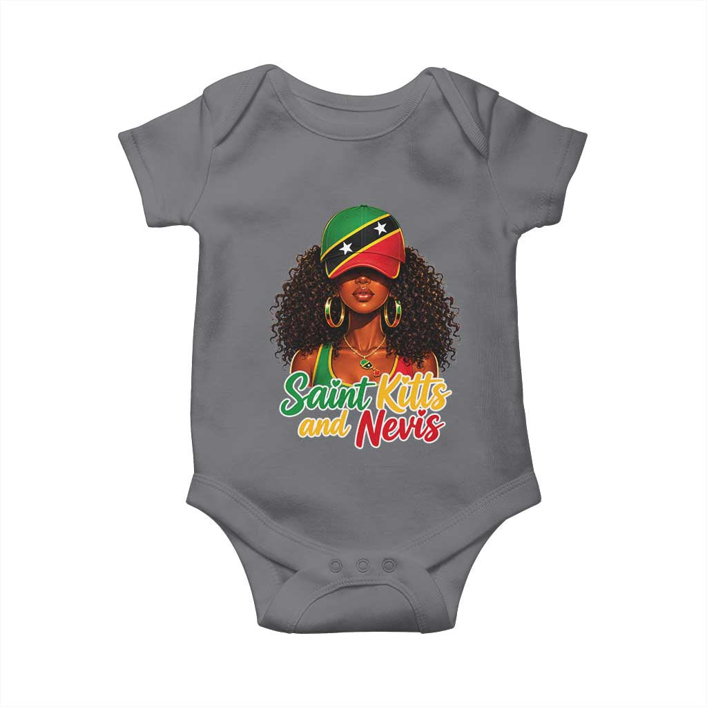 Saint Kitts and Nevis Princess Baby Onesie Melanin Afro Girl Heritage Gift for Black Girls