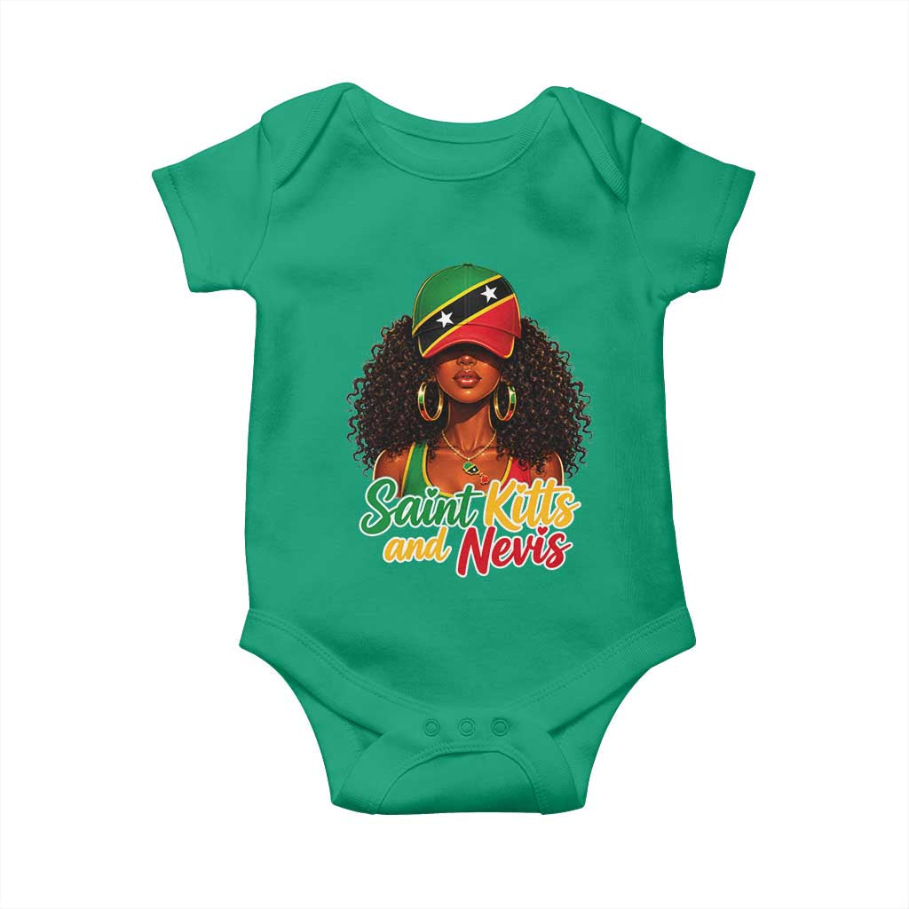 Saint Kitts and Nevis Princess Baby Onesie Melanin Afro Girl Heritage Gift for Black Girls
