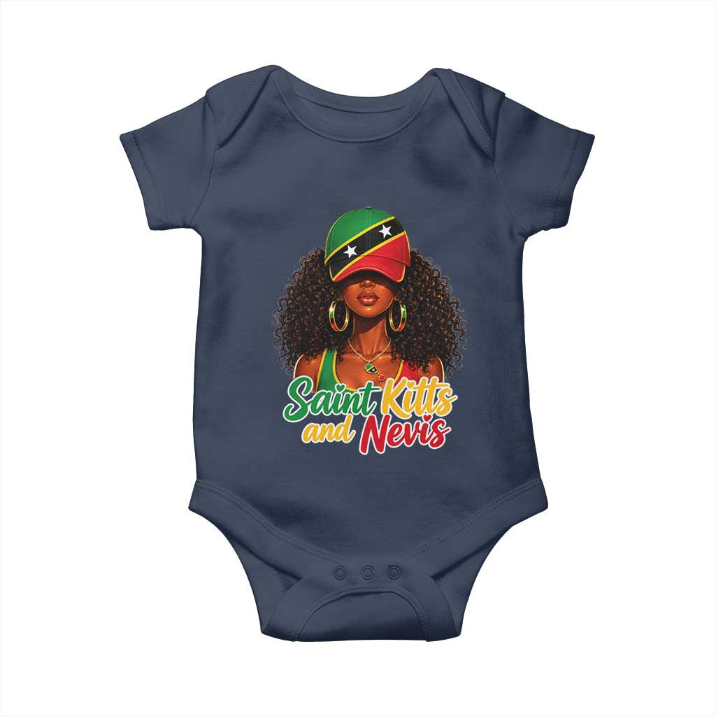 Saint Kitts and Nevis Princess Baby Onesie Melanin Afro Girl Heritage Gift for Black Girls