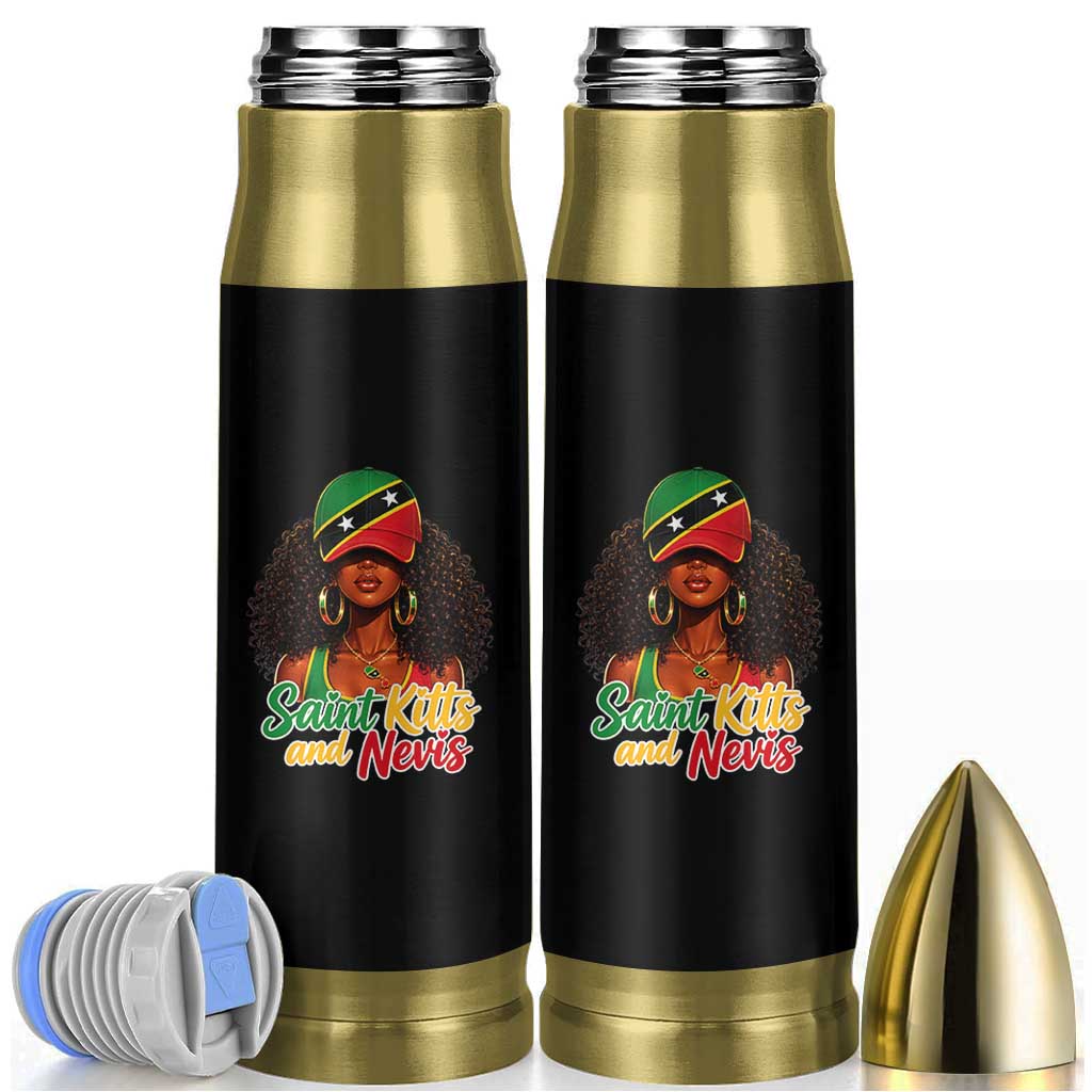 Saint Kitts and Nevis Princess Bullet Tumbler Melanin Afro Girl Heritage Gift for Black Girls