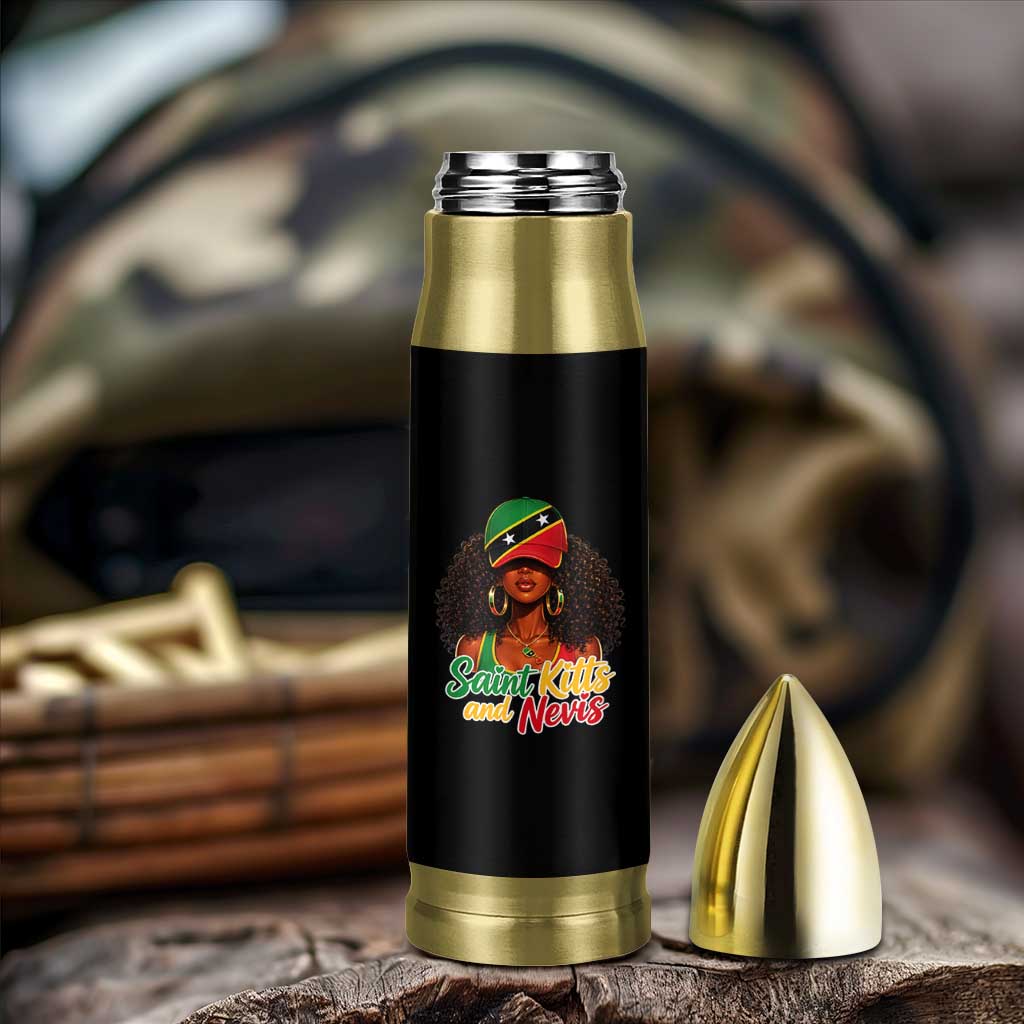 Saint Kitts and Nevis Princess Bullet Tumbler Melanin Afro Girl Heritage Gift for Black Girls