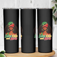 Saint Kitts and Nevis Princess Skinny Tumbler Melanin Afro Girl Heritage Gift for Black Girls