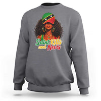 Saint Kitts and Nevis Princess Sweatshirt Melanin Afro Girl Heritage Gift for Black Girls
