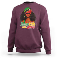 Saint Kitts and Nevis Princess Sweatshirt Melanin Afro Girl Heritage Gift for Black Girls