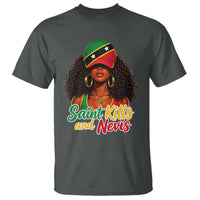 Saint Kitts and Nevis Princess T Shirt Melanin Afro Girl Heritage Gift for Black Girls
