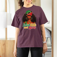 Saint Kitts and Nevis Princess T Shirt For Women Melanin Afro Girl Heritage Gift for Black Girls