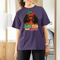 Saint Kitts and Nevis Princess T Shirt For Women Melanin Afro Girl Heritage Gift for Black Girls