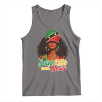 Saint Kitts and Nevis Princess Tank Top Melanin Afro Girl Heritage Gift for Black Girls