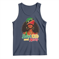 Saint Kitts and Nevis Princess Tank Top Melanin Afro Girl Heritage Gift for Black Girls