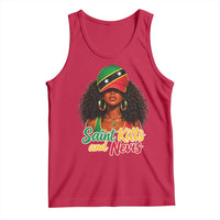Saint Kitts and Nevis Princess Tank Top Melanin Afro Girl Heritage Gift for Black Girls