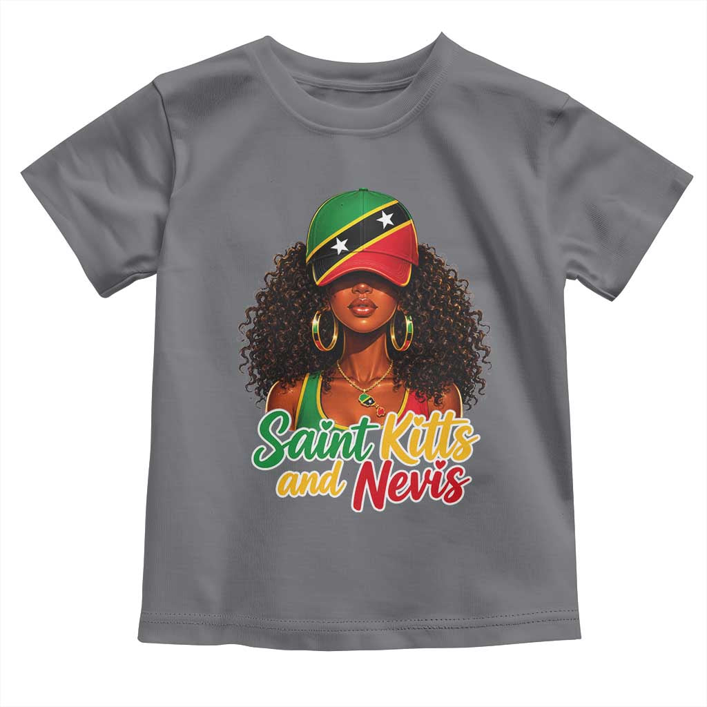 Saint Kitts and Nevis Princess Toddler T Shirt Melanin Afro Girl Heritage Gift for Black Girls