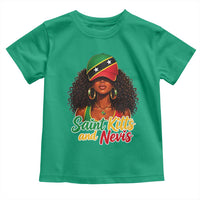 Saint Kitts and Nevis Princess Toddler T Shirt Melanin Afro Girl Heritage Gift for Black Girls